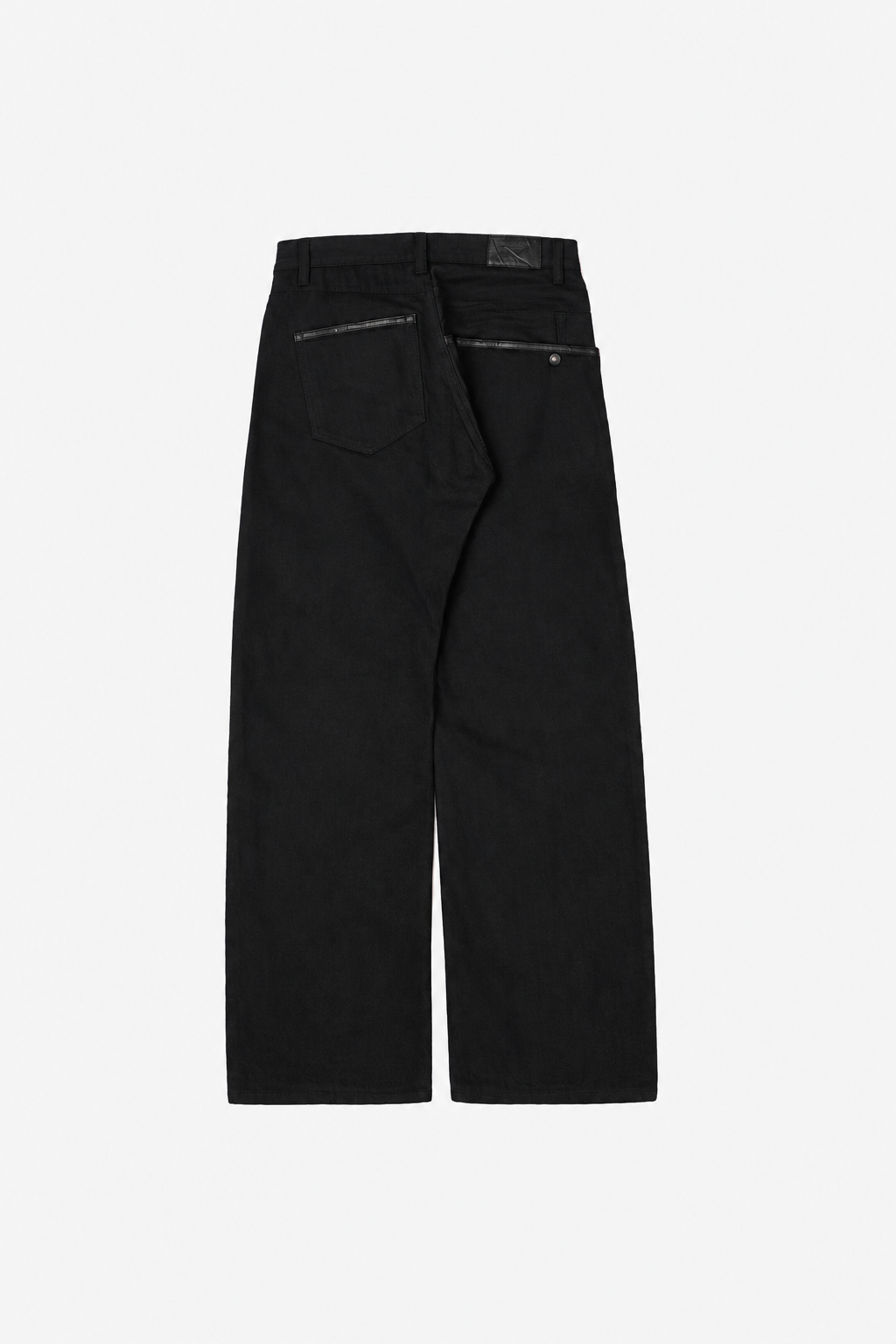 Sling Leather-Trimmed Selvedge Denim