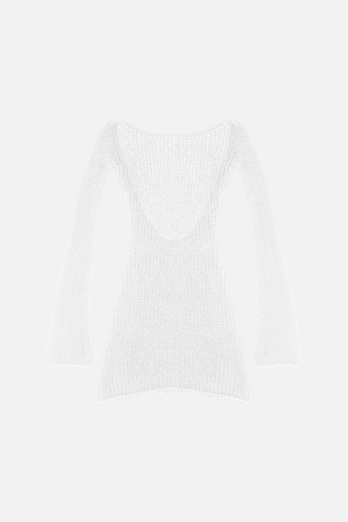 Loose-Gauge Backless Dress