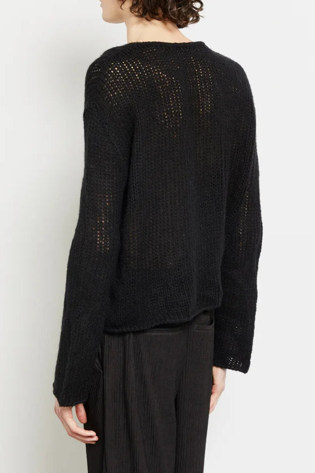 LooseGauge Sweater - Ink - On Fig 3