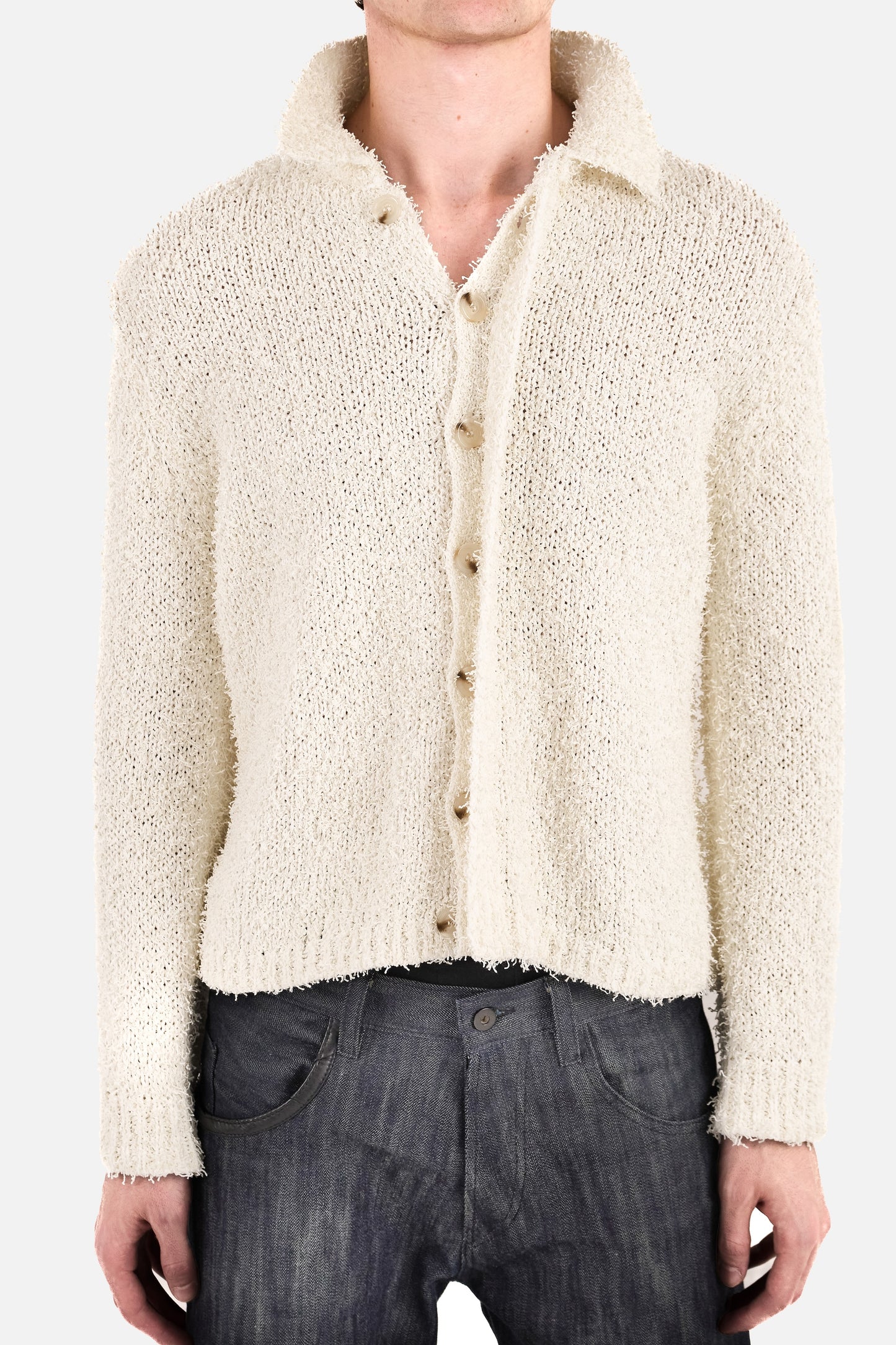 Fringe Knitted Heavyweight Cardigan