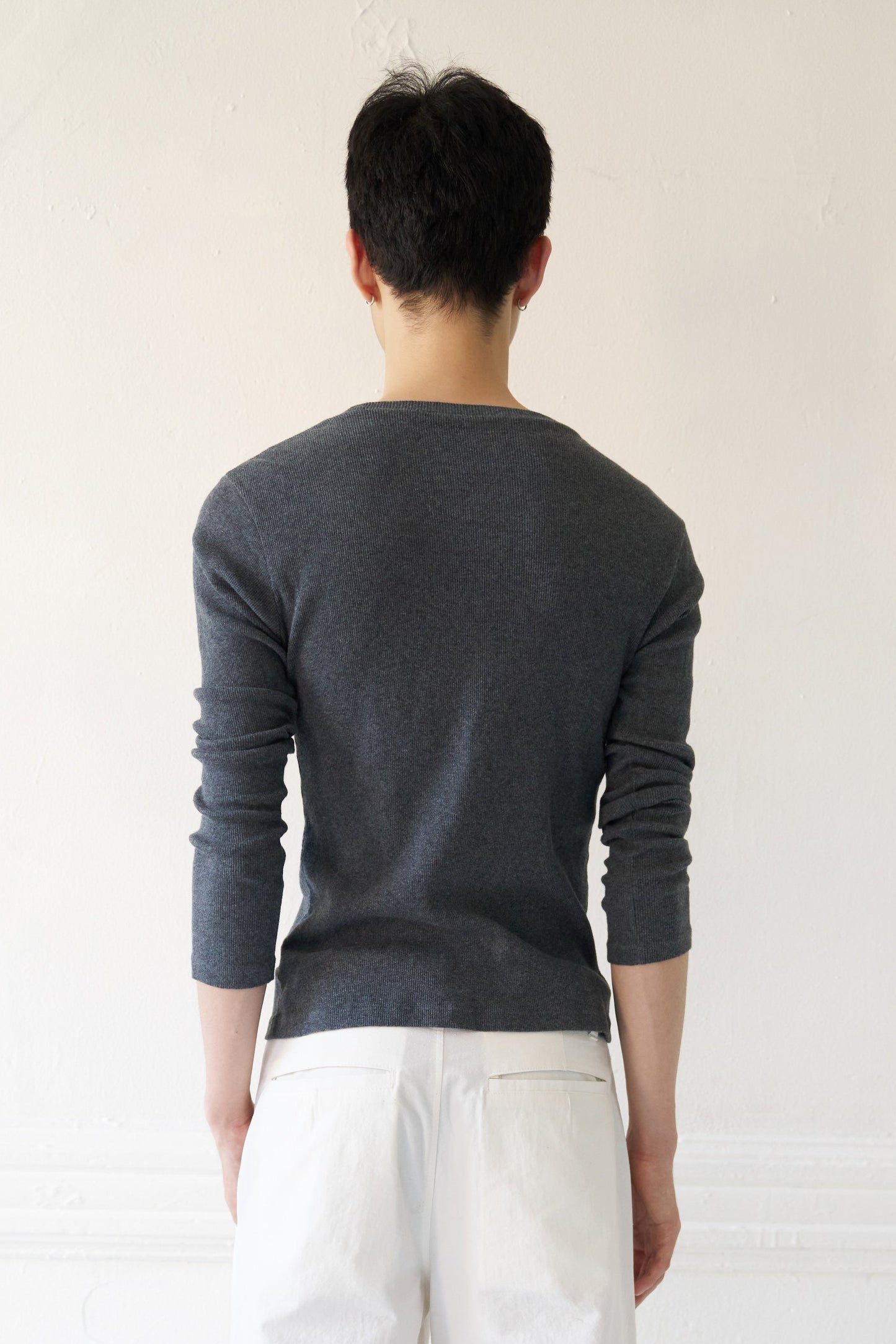 Shale Japanese Cotton Long-Sleeve T-Shirt
