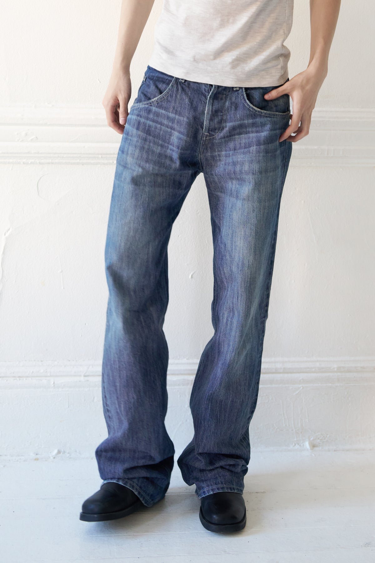 Light-Wash Sling Selvedge Denim