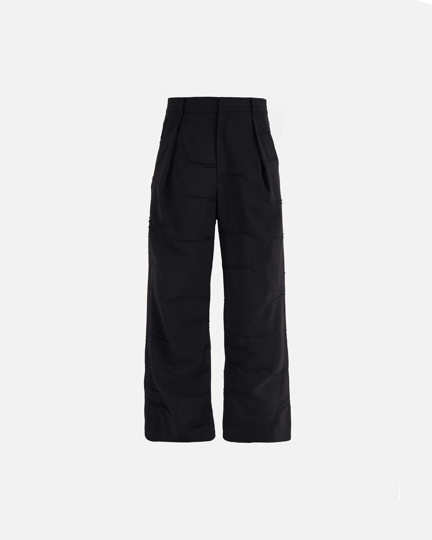 Braille Pleated Wool Trouser