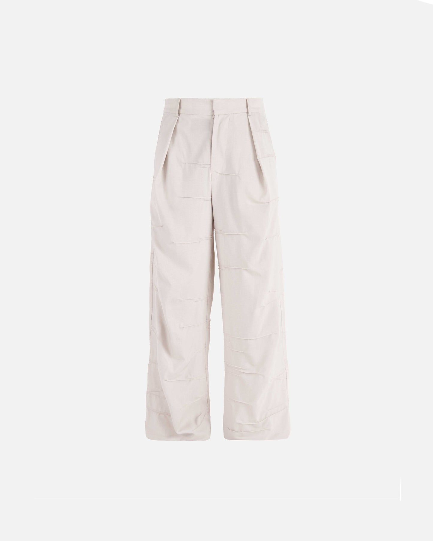 Braille Pleated Wool Trouser