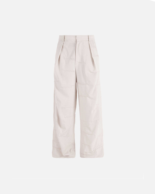 Braille Pleated Wool Trouser
