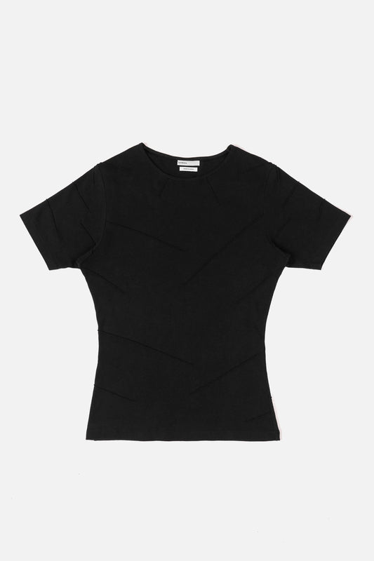Braille T-Shirt - Deep Black - Flat 1