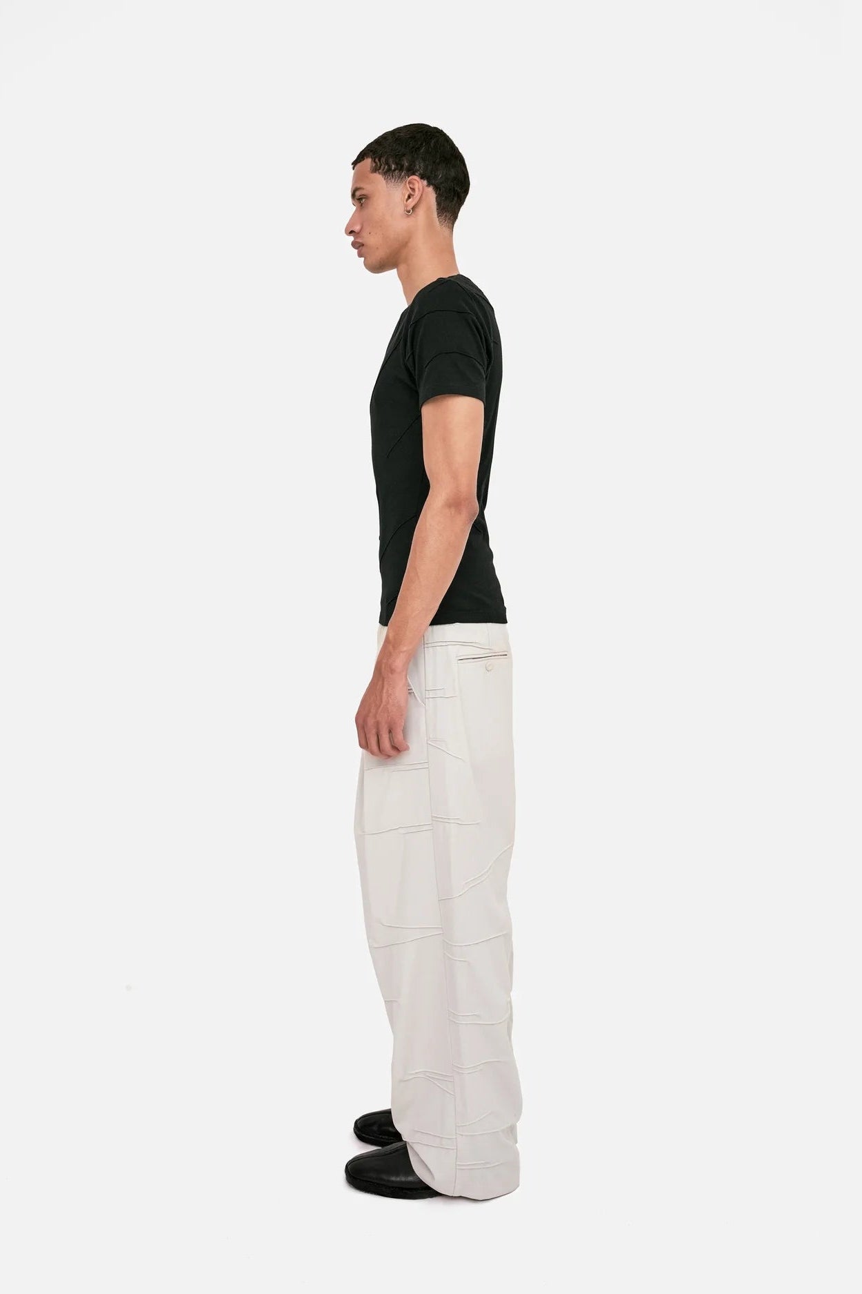 Braille Trouser - Ecru White - Body 2