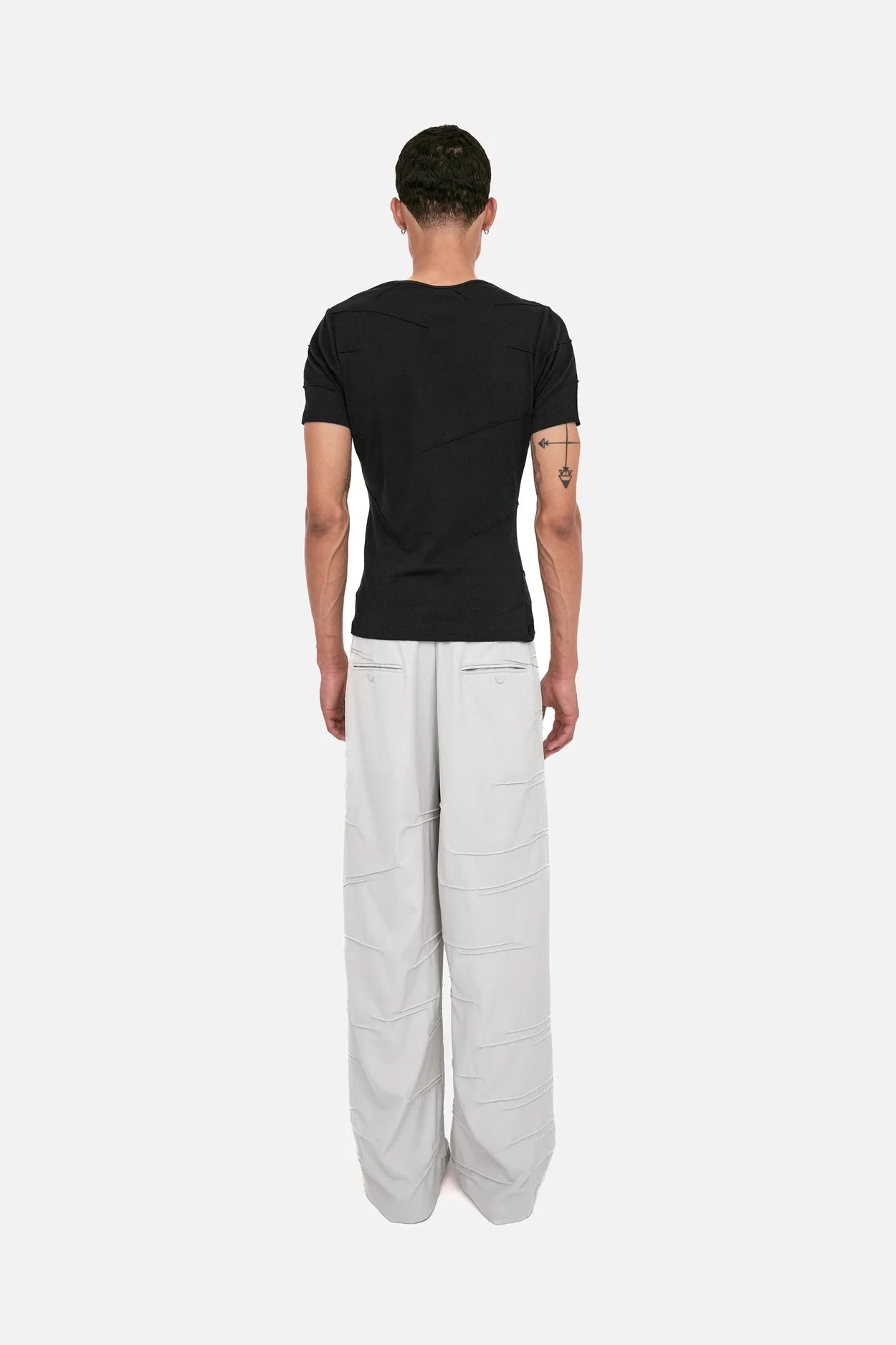 Braille Trouser - Ecru White - Body 3