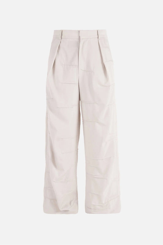 Braille Trouser - Ecru White - Flat 1