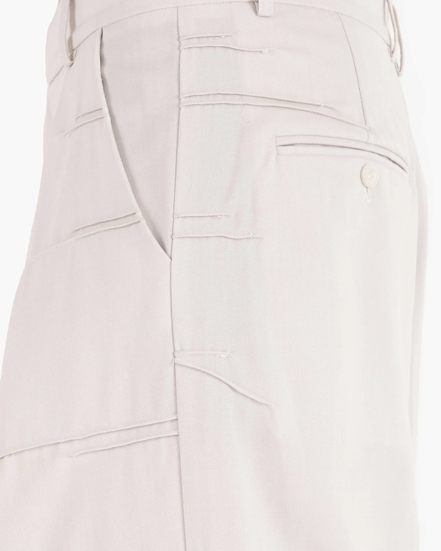 Braille Trouser - Ecru White - Flat 2