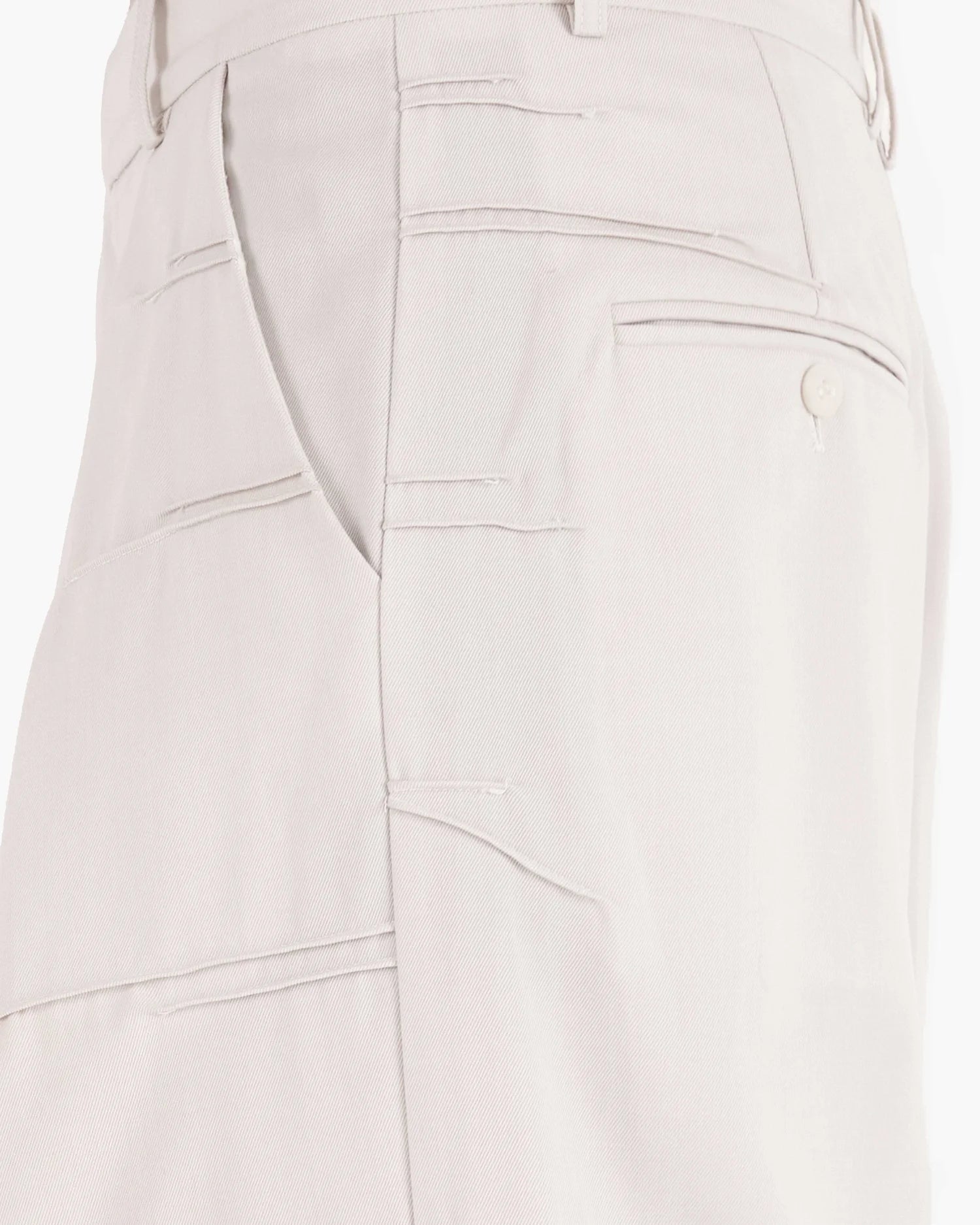 Braille Trouser - Ecru White - Flat 2