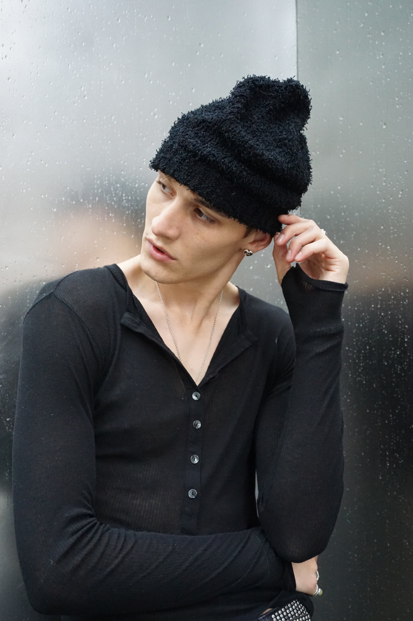 Fringe Knitted Beanie