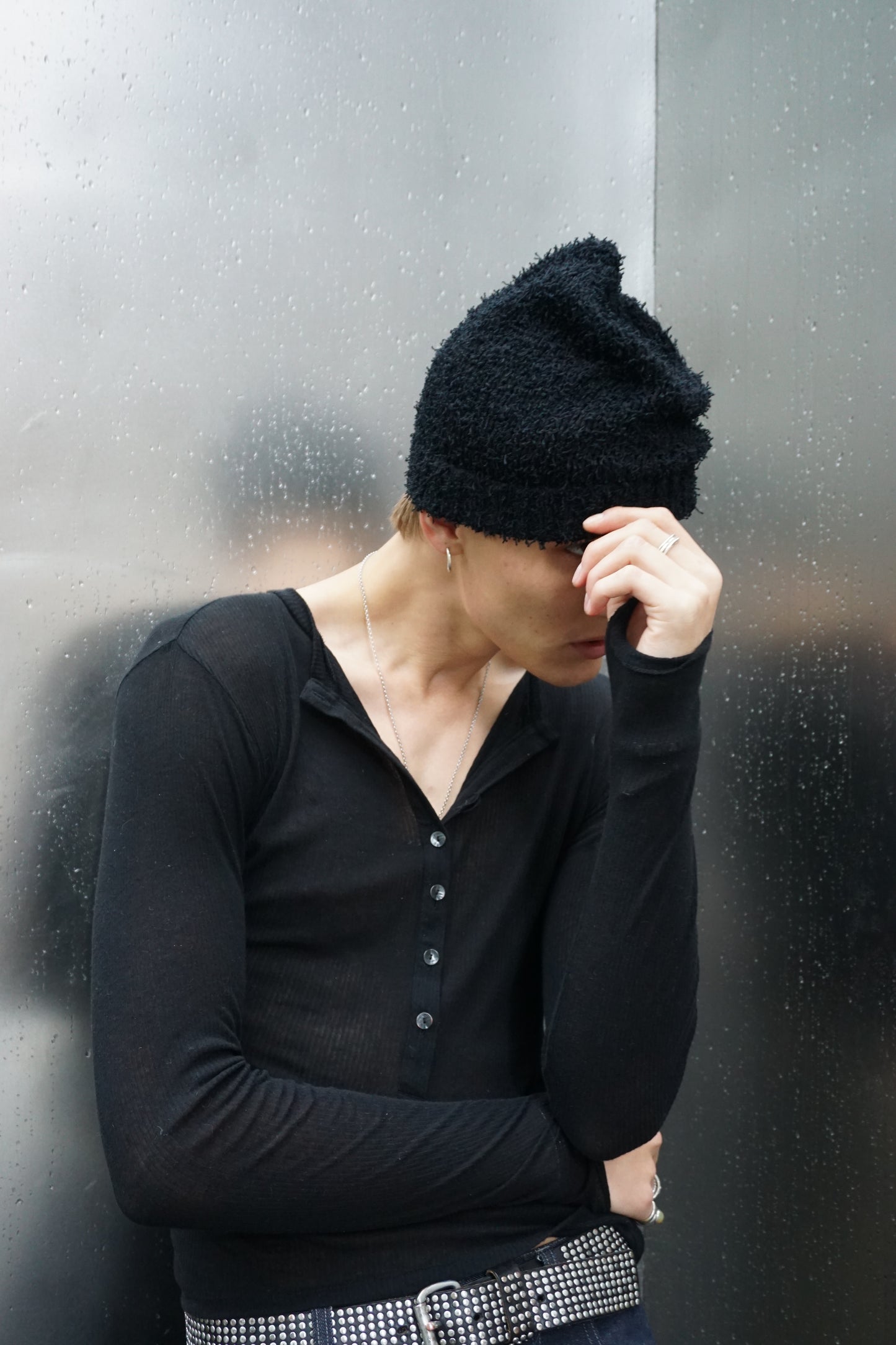 Fringe Knitted Beanie