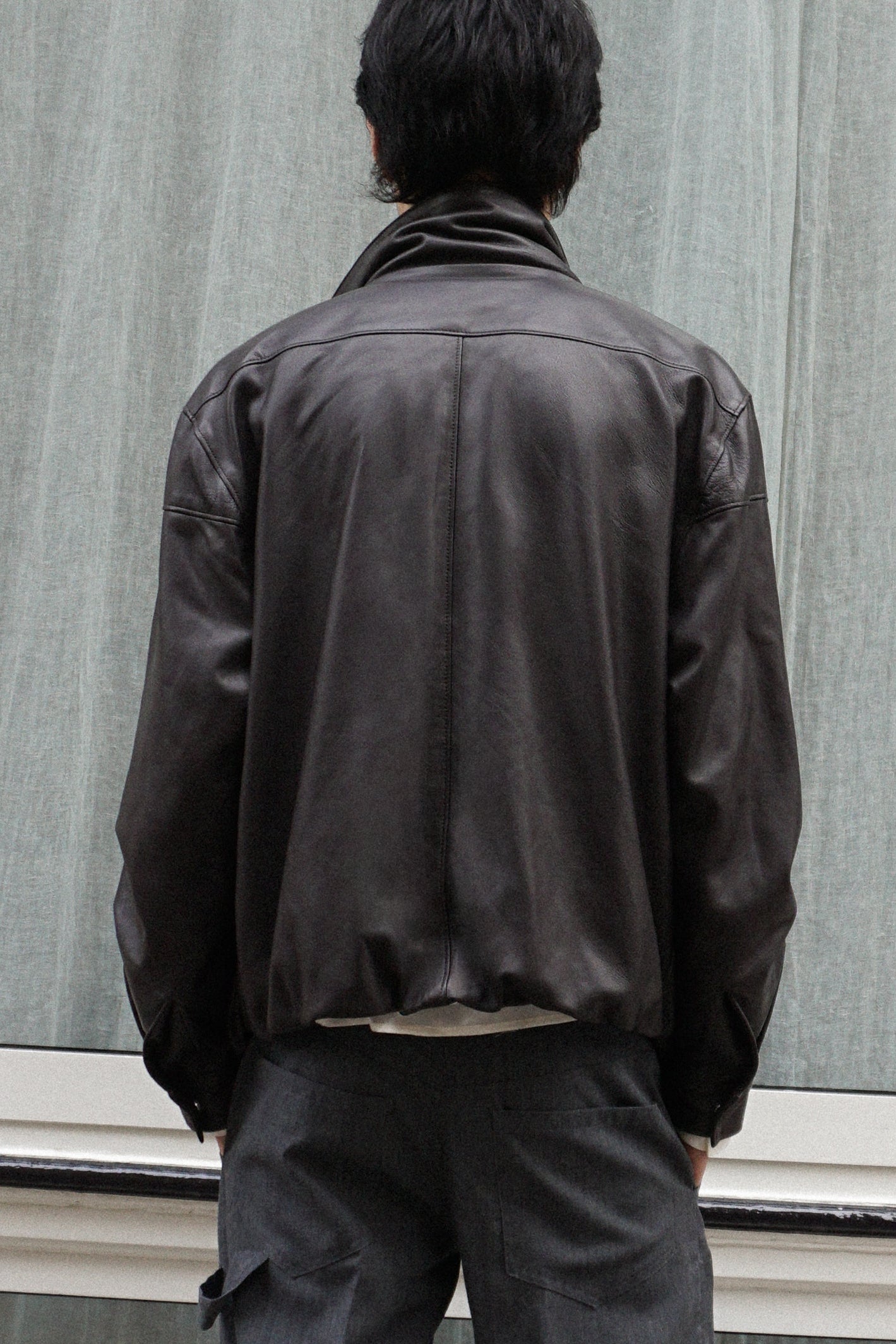 'Bureau' Leather Blouson