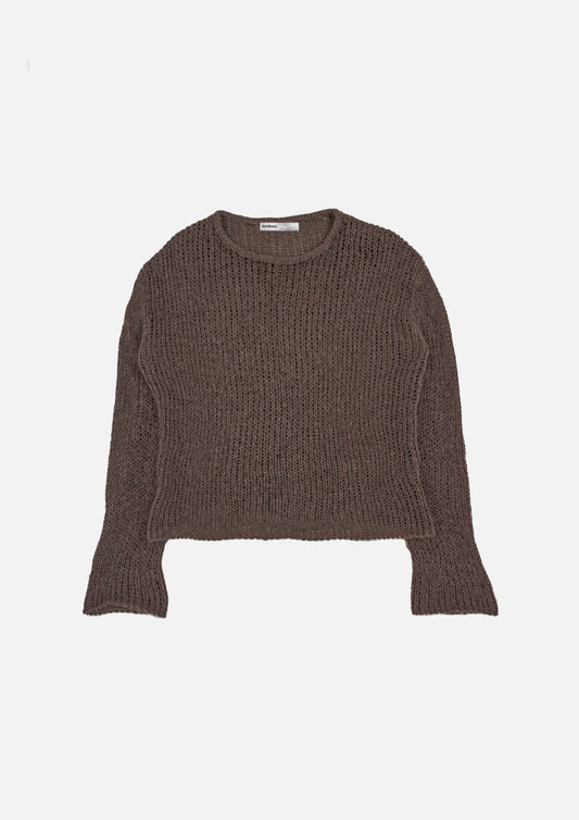 Loose-Gauge Mohair Knit Sweater