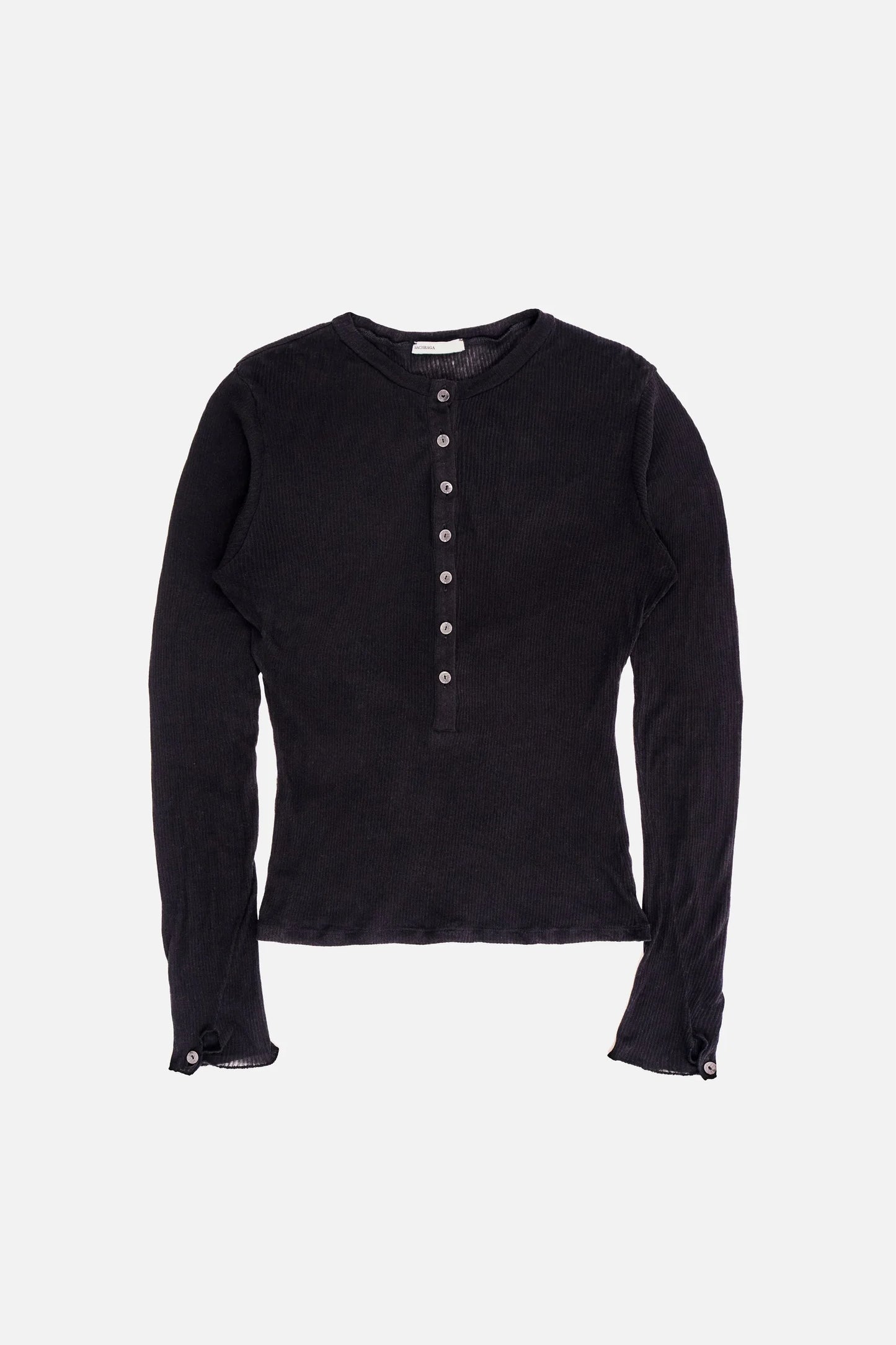 Nero Henley - Ash - Flat 1