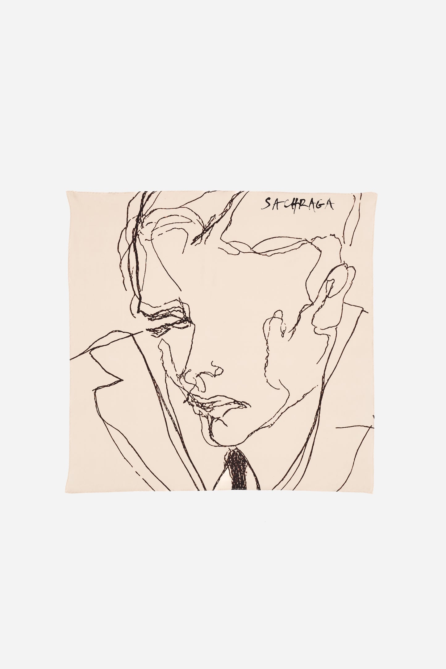 Portrait Silk Charmeuse Scarf