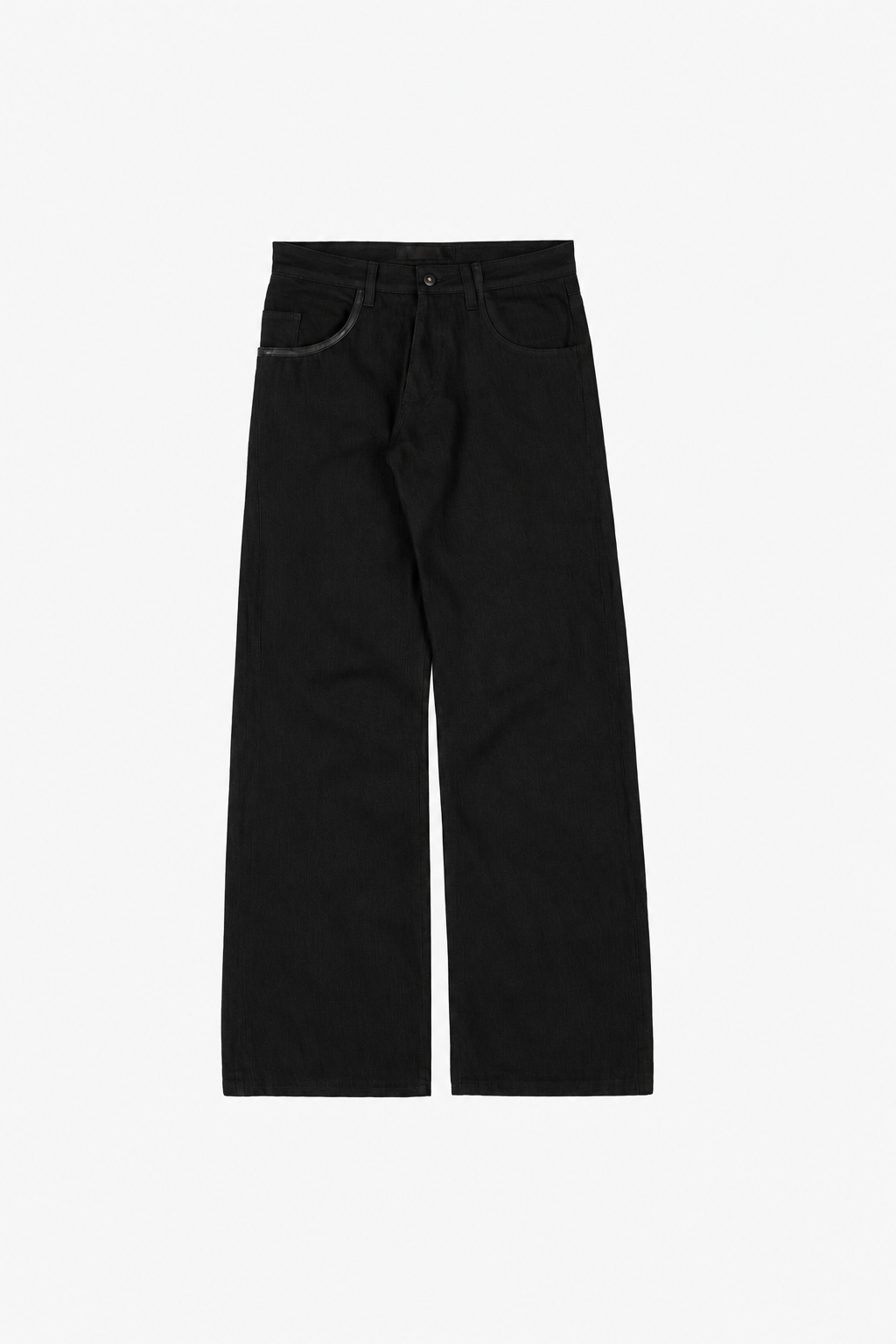 Sling Leather-Trimmed Selvedge Denim