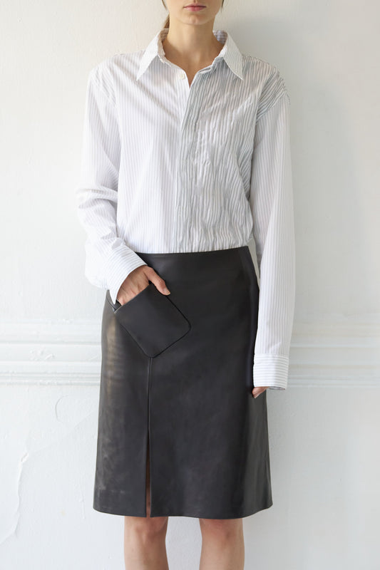 Italian Lambskin Pocket Skirt