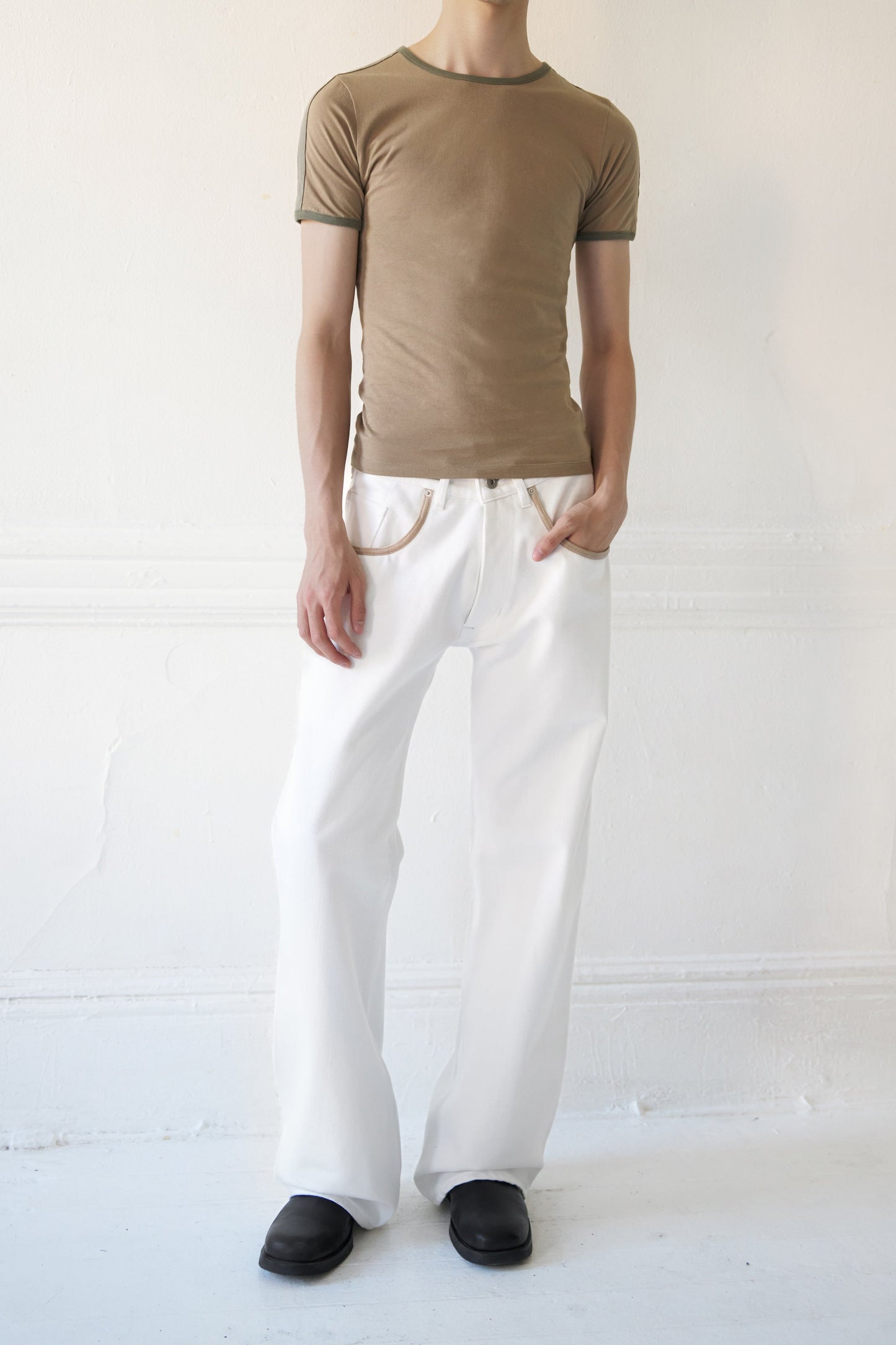 Esker Suede-Trimmed Japanese Denim