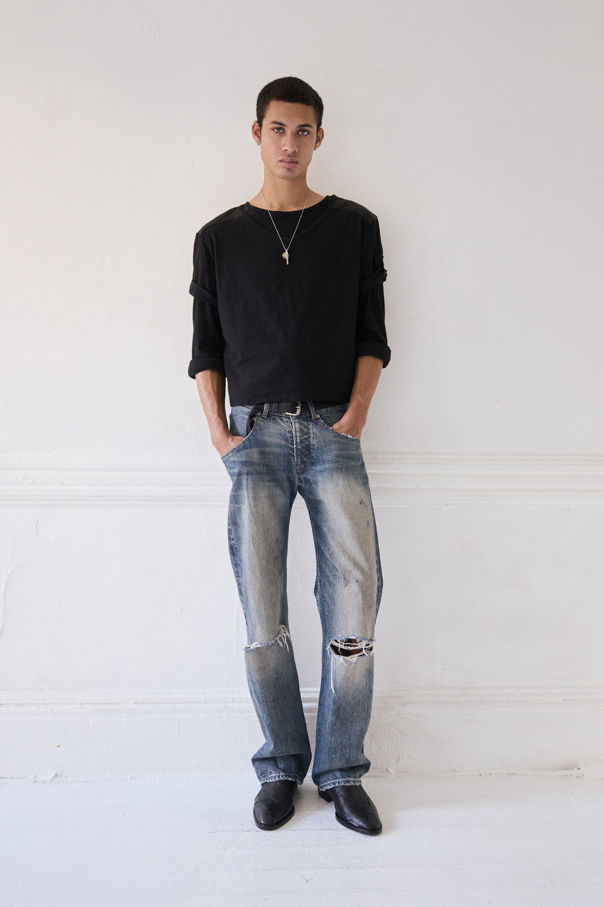 Sling Japanese Distressed Denim Jeans