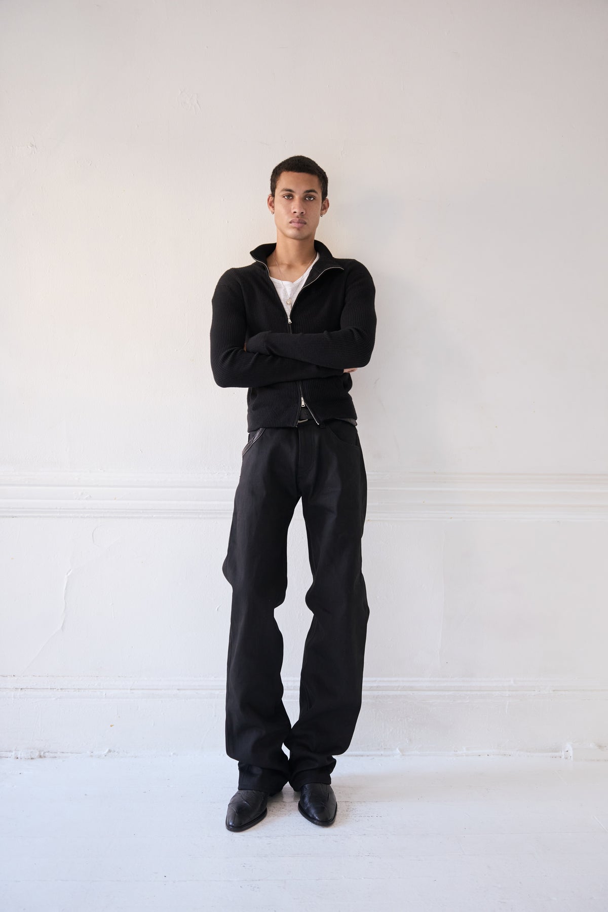 Kiro Italian Wool Drivers Knit Sweater  (Pre-Order)