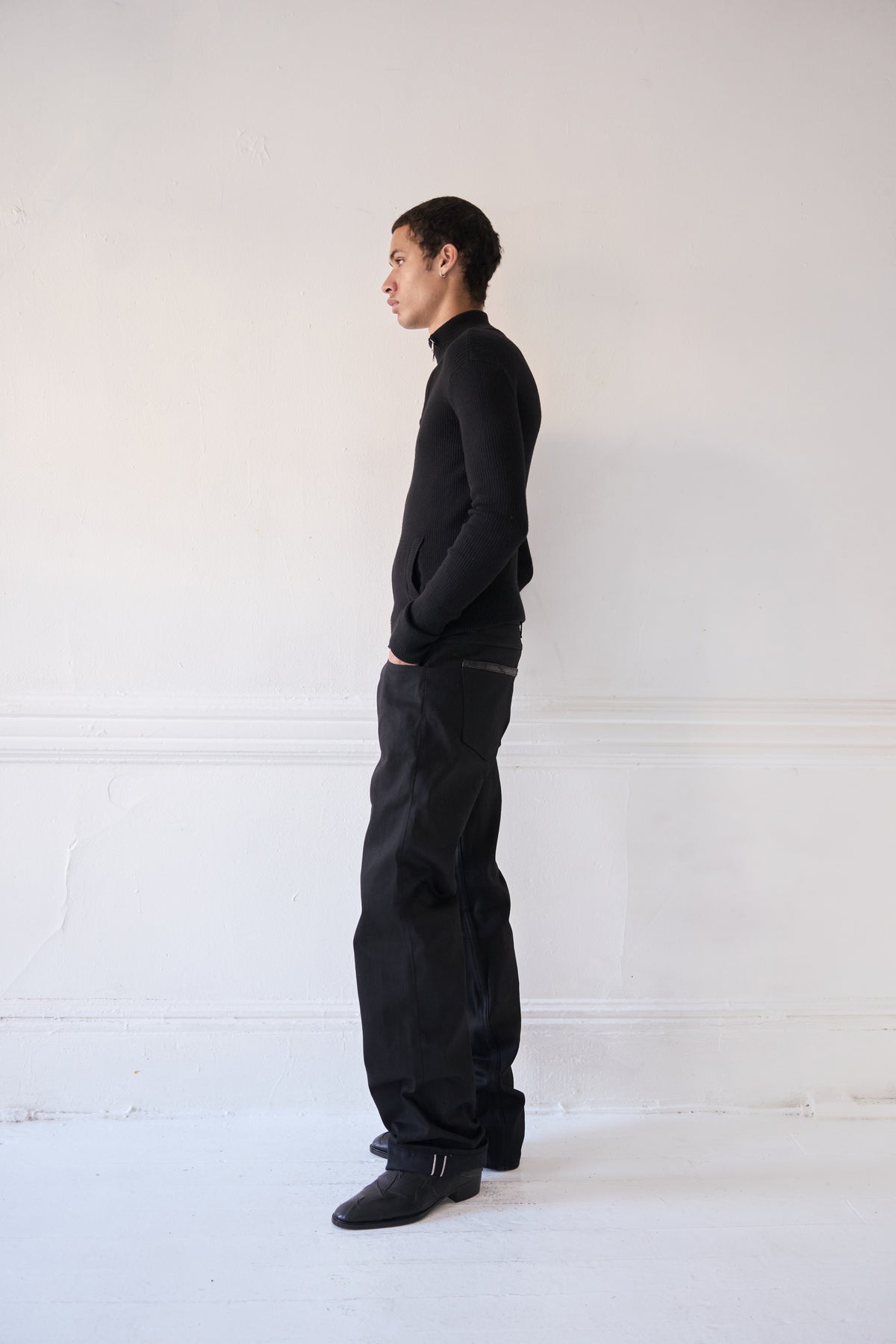 Kiro Italian Wool Drivers Knit Sweater  (Pre-Order)